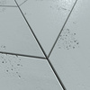 Płyta betonowa na ścianę 3D PB35P 455x120x20, jasny błękit CL06, prawy, beton architektoniczny