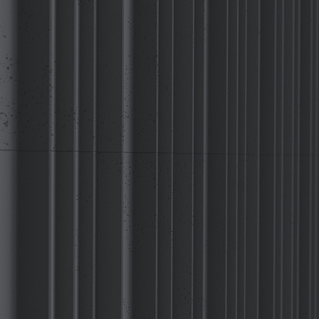 Płyta betonowa na ścianę 3D PB56 1350x430x35, czarny B15, beton architektoniczny