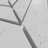 Płyta betonowa na ścianę 3D PB44 1188x600x25, jasnoszary S50, beton architektoniczny