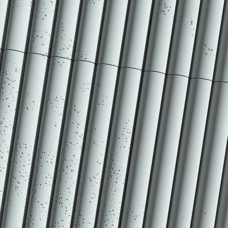 Płyta betonowa na ścianę 3D PB57 1350x460x30, jasny błękit CL06, beton architektoniczny