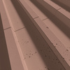 Płyta betonowa na ścianę 3D PB40 1350x510x30, brudny róż CL07, beton architektoniczny