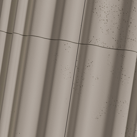 Płyta betonowa na ścianę 3D PB58 1350x560x34, szarobeżowy CL05, beton architektoniczny