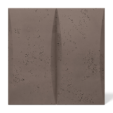 Płyta betonowa na ścianę 3D PB20 600x600x40, czekoladowy CL02, beton architektoniczny