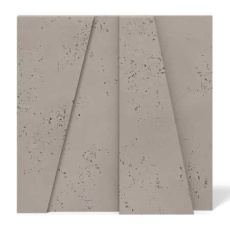 Płyta betonowa na ścianę 3D PB10 600x600x40, szarobeżowy CL05, beton architektoniczny