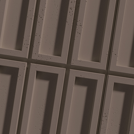 Płyta betonowa na ścianę 3D PB66A 1350x430x22, czekoladowy CL02, wzór A, beton architektoniczny