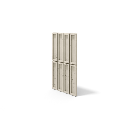 Płyta betonowa na ścianę 3D PB51 800x410x20, kość słoniowa KS, beton architektoniczny