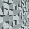 Płyta betonowa na ścianę 3D PB16 600x600x40, jasny błękit CL06, beton architektoniczny