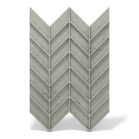Płyta betonowa na ścianę 3D PB47 939x600x25, zgaszona zieleń CL09, beton architektoniczny