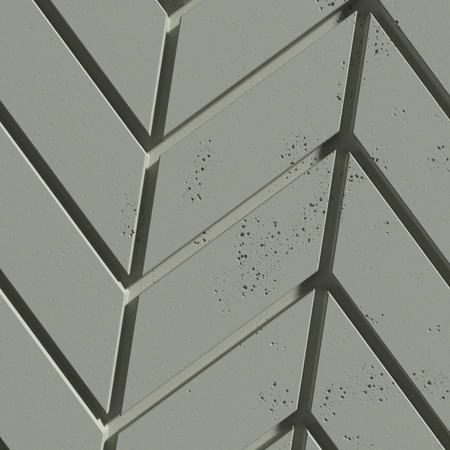 Płyta betonowa na ścianę 3D PB46 939x600x25, zgaszona zieleń CL09, beton architektoniczny
