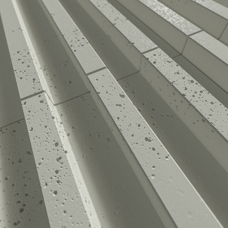 Płyta betonowa na ścianę 3D PB39 1350x490x30, pistacjowy CL08, beton architektoniczny