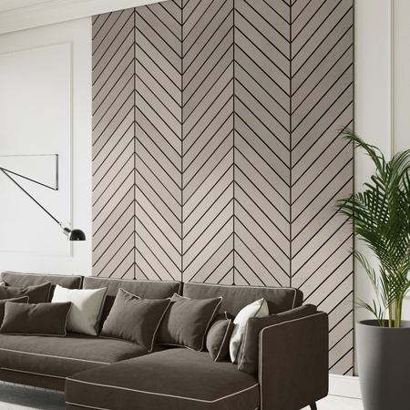Płyta betonowa na ścianę 3D PB43 1210x500x25, szarobeżowy CL05, beton architektoniczny