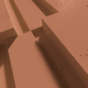 Płyta betonowa na ścianę 3D PB13 1200x600x40, terakota CL01, beton architektoniczny