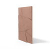 Płyta betonowa na ścianę 3D PB05B 1200x600x48, brudny róż CL07, wzór B, beton architektoniczny