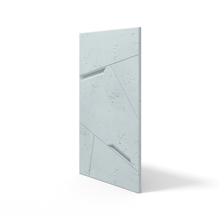 Płyta betonowa na ścianę 3D PB18B 1200x600x38, jasny błękit CL06; wzór B, beton architektoniczny