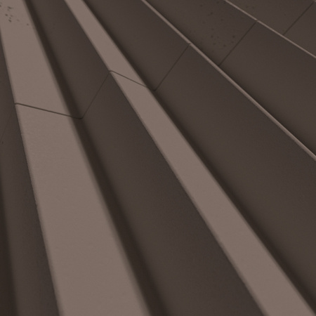 Płyta betonowa na ścianę 3D PB62 1350x480x35, czekoladowy CL02, beton architektoniczny