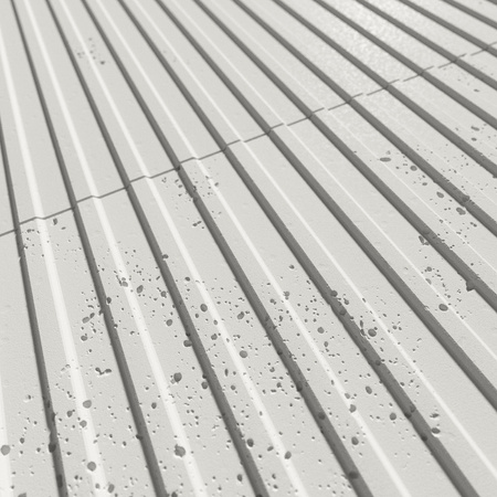 Płyta betonowa na ścianę 3D PB37 1350x600x12, zgaszona biel B0, beton architektoniczny