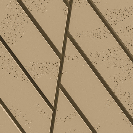 Płyta betonowa na ścianę 3D PB43 1210x500x25, miodowy CL03, beton architektoniczny