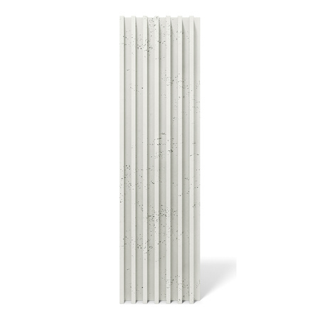 Płyta betonowa na ścianę 3D PB41 1350x380x44, zgaszona biel B0, beton architektoniczny