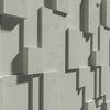 Płyta betonowa na ścianę 3D PB11 1200x600x40, pistacjowy CL08; wzór A, beton architektoniczny