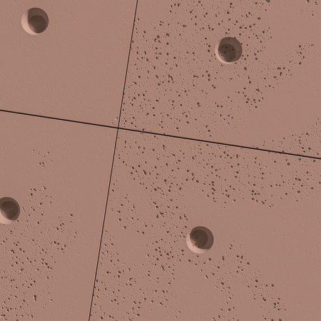 Płyta betonowa na ścianę 3D PB30 1200x600x20, brudny róż CL07, beton architektoniczny