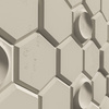 Płyta betonowa na ścianę 3D PB01 975x650x35, kość słoniowa KS, beton architektoniczny