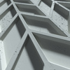 Płyta betonowa na ścianę 3D PB49 935x600x25, jasny błękit CL06, beton architektoniczny