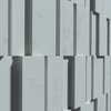 Płyta betonowa na ścianę 3D PB13 1200x600x40, jasny błękit CL06, beton architektoniczny