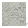 Płyta betonowa na ścianę 3D PB12B 600x600x40, pistacjowy CL08; wzór B, beton architektoniczny