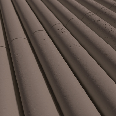 Płyta betonowa na ścianę 3D PB57 1350x460x30, czekoladowy CL02, beton architektoniczny