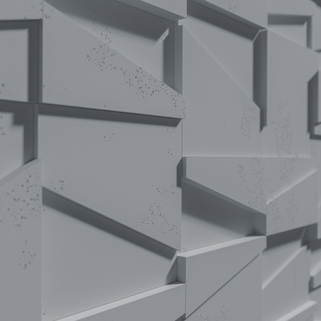 Płyta betonowa na ścianę 3D PB09 1200x600x45, antracytowy B08, beton architektoniczny