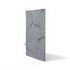 Płyta betonowa na ścianę 3D PB05C 1200x600x48, antracytowy B08, wzór C, beton architektoniczny