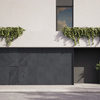 Płyta betonowa na ścianę 3D PB05A 1200x600x48, czarny B15, wzór A, beton architektoniczny