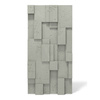 Płyta betonowa na ścianę 3D PB11 1200x600x40, zgaszona zieleń CL09; wzór A, beton architektoniczny