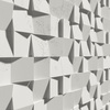 Płyta betonowa na ścianę 3D PB16 600x600x40, zgaszona biel B0, beton architektoniczny