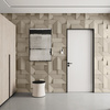Płyta betonowa na ścianę 3D PB26A 600x600x45, kość słoniowa KS; wzór A, beton architektoniczny