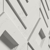 Płyta betonowa na ścianę 3D PB21 1050x600x45, zgaszona biel B0, beton architektoniczny