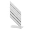 Płyta betonowa na ścianę 3D PB43 1210x500x25, jasnoszary S50, beton architektoniczny