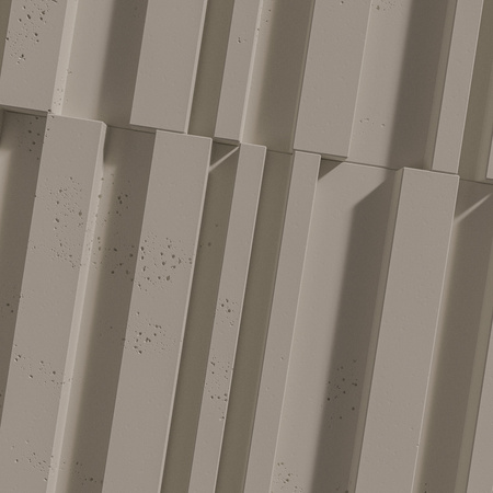 Płyta betonowa na ścianę 3D PB42 1350x600x30, szarobeżowy CL05, beton architektoniczny