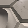 Płyta betonowa na ścianę 3D PB01 975x650x35, kaszmirowy CL04, beton architektoniczny