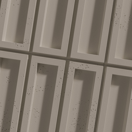 Płyta betonowa na ścianę 3D PB51 800x410x20, szarobeżowy CL05, beton architektoniczny
