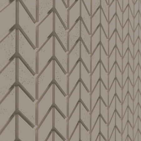 Płyta betonowa na ścianę 3D PB48 935x600x25, szarobeżowy CL05, beton architektoniczny