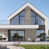 Płyta betonowa na ścianę 3D PB38 1350x480x30, szarobeżowy CL05, beton architektoniczny