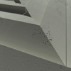 Płyta betonowa na ścianę 3D PB70A 1200x600x35, zgaszona zieleń CL09; wzór A, beton architektoniczny