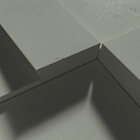 Płyta betonowa na ścianę 3D PB10B 600x600x40, zgaszona zieleń CL09; wzór B, beton architektoniczny