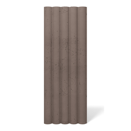 Płyta betonowa na ścianę 3D PB61 1350x500x37, czekoladowy CL02, beton architektoniczny
