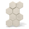 Płyta betonowa na ścianę 3D PB01 975x650x35, kość słoniowa KS, beton architektoniczny