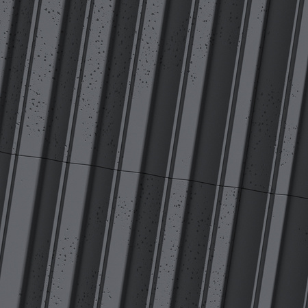 Płyta betonowa na ścianę 3D PB65 1350x480x32, czarny B15, beton architektoniczny