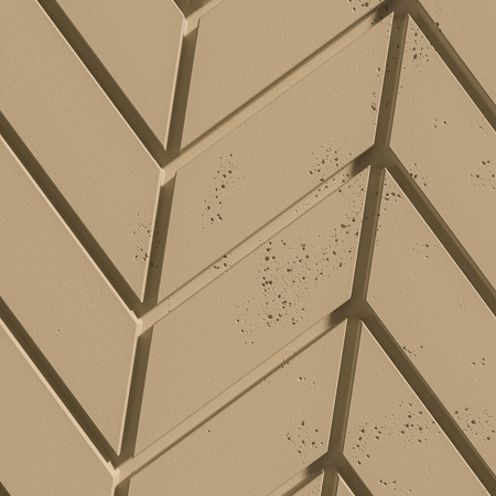Płyta betonowa na ścianę 3D PB46 939x600x25, miodowy CL03, beton architektoniczny