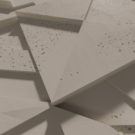 Płyta betonowa na ścianę 3D PB12 600x600x40, szarobeżowy CL05, beton architektoniczny