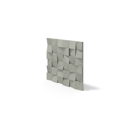 Płyta betonowa na ścianę 3D PB16 600x600x40, zgaszona zieleń CL09, beton architektoniczny